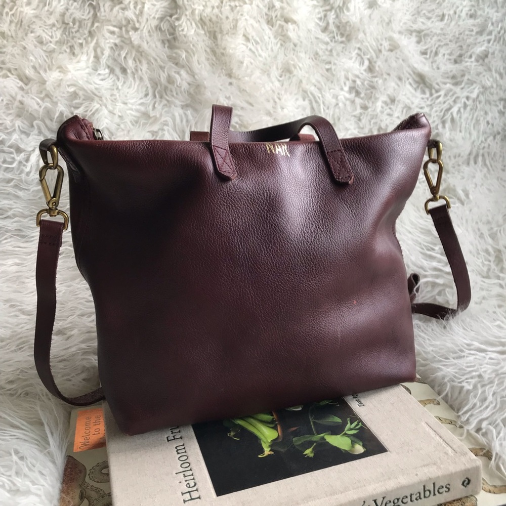 Madewell The Zip Top Transport Leather Carryall